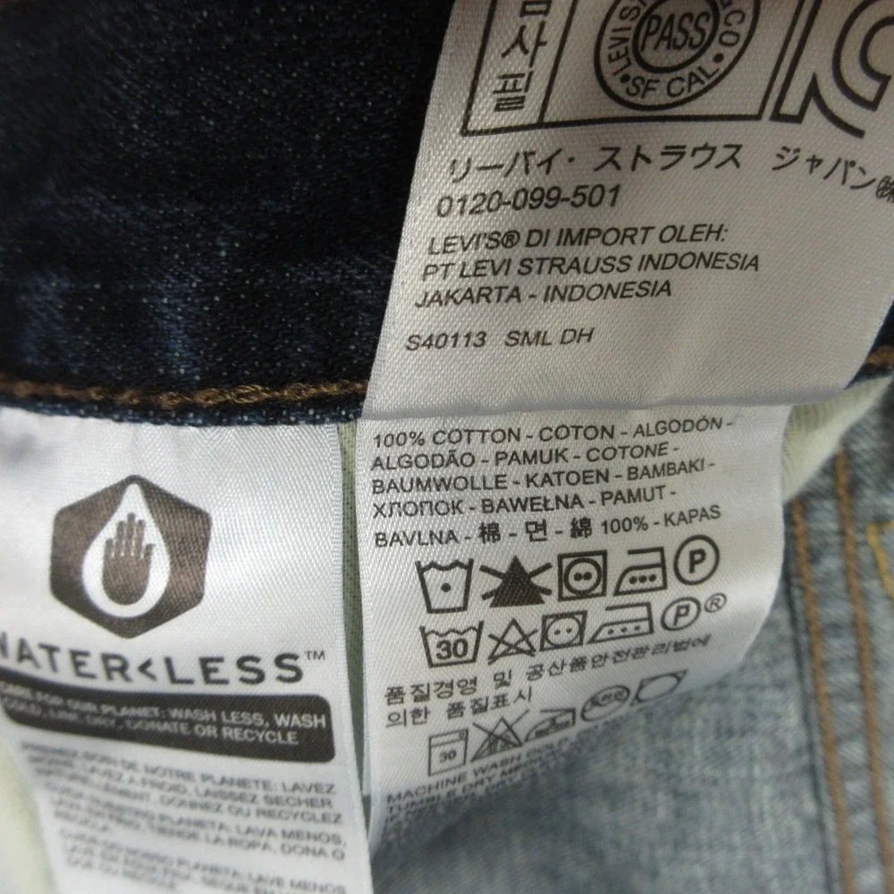 Levis Jeans Mens 36x32 Blue 527 Slim Bootcut Western Cowboy Rodeo Denim Pants